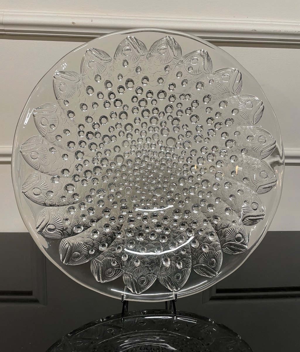 René Lalique - Molded Glass Bowl Model Roscoff Fish